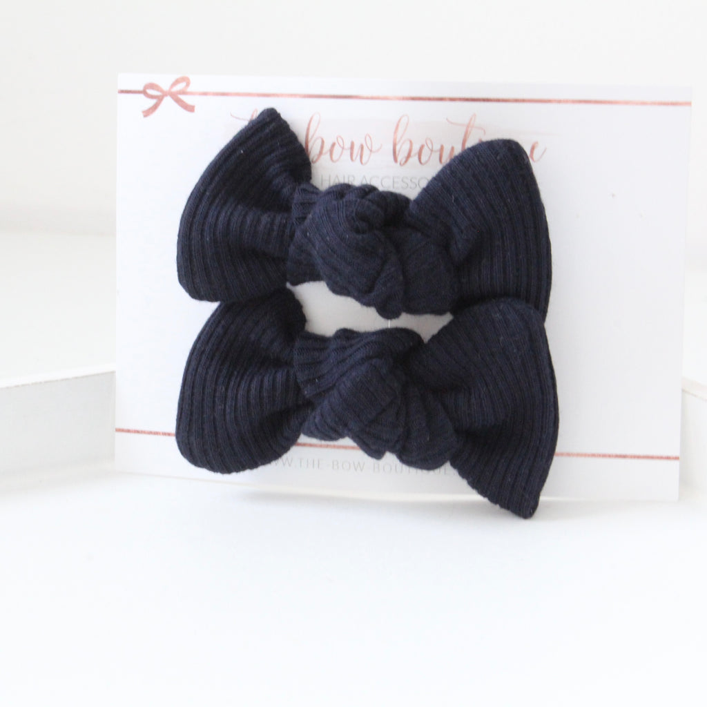 Jersey ribbed knot bows | 20 Colours