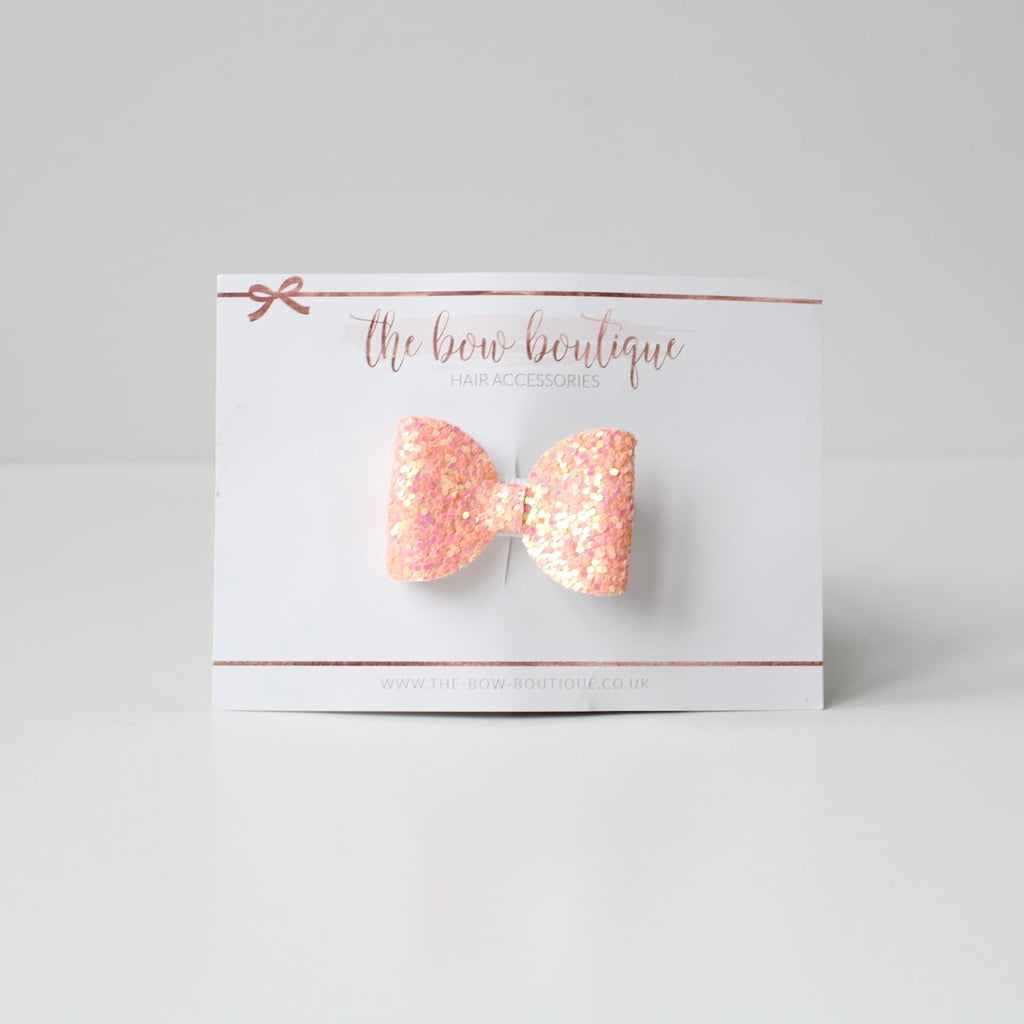 Mini glitter bows | 22 Colours | Clip or bobble