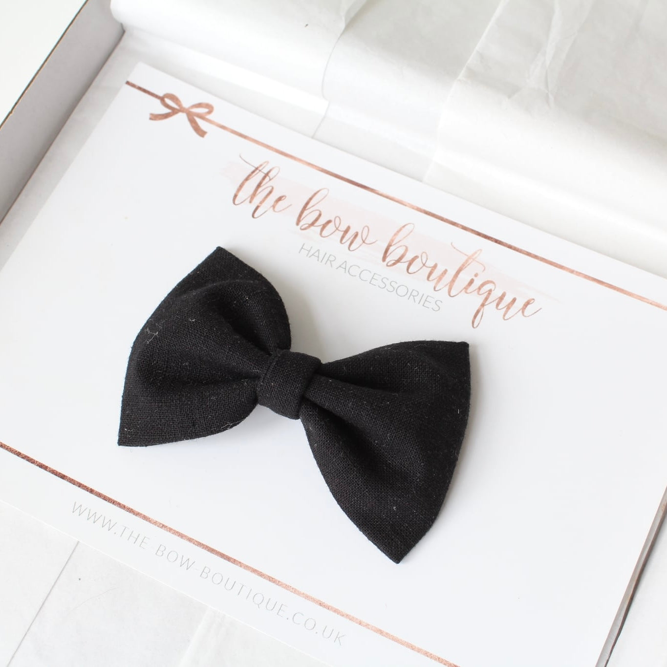 Cottage linen bow | 3 Sizes | 13 Colours | Clip, headband or bobble