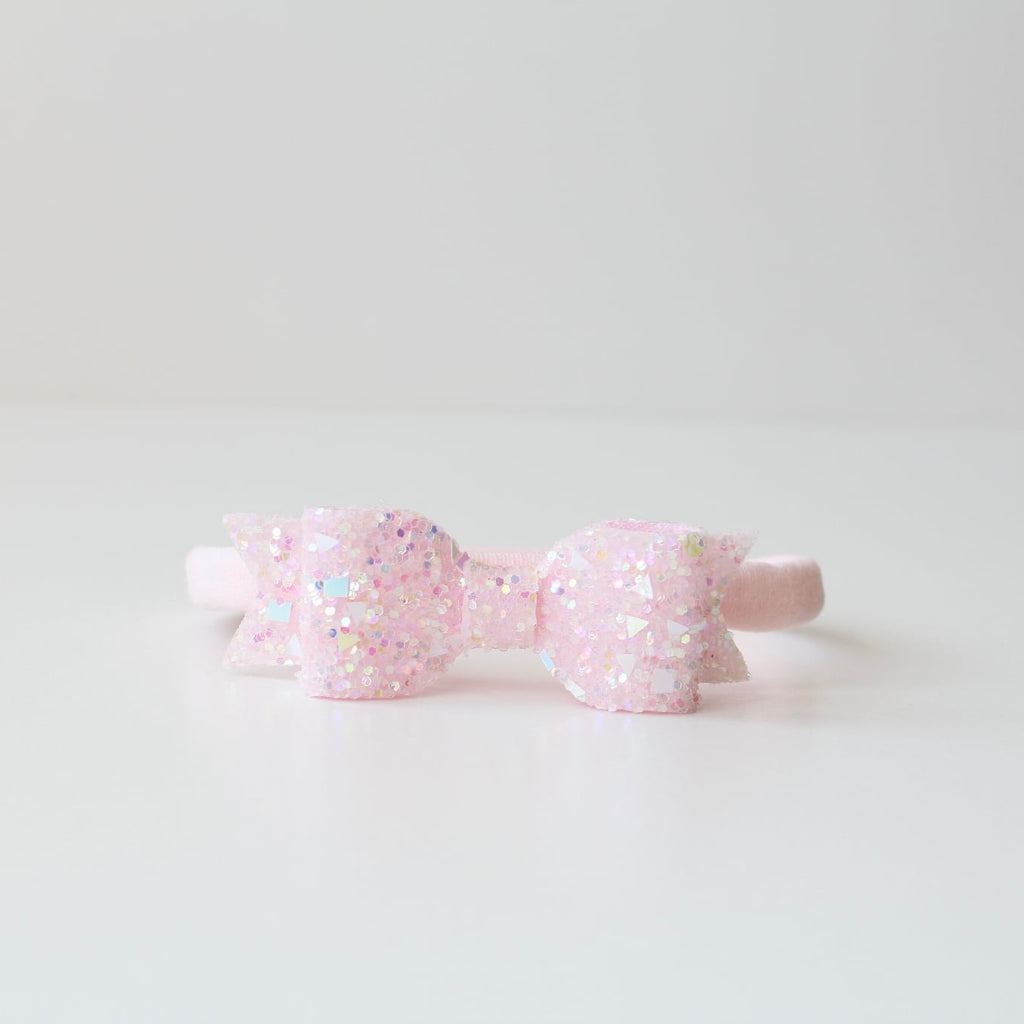 Small glitter bows | 22 Colours | Clip or headband