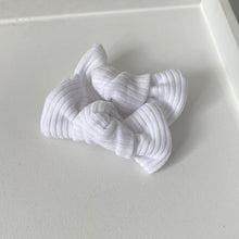 Load image into Gallery viewer, Petite jersey ribbed knot bows - (20 Colours)