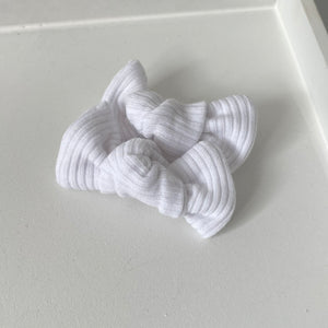 Petite jersey ribbed knot bows - (20 Colours)