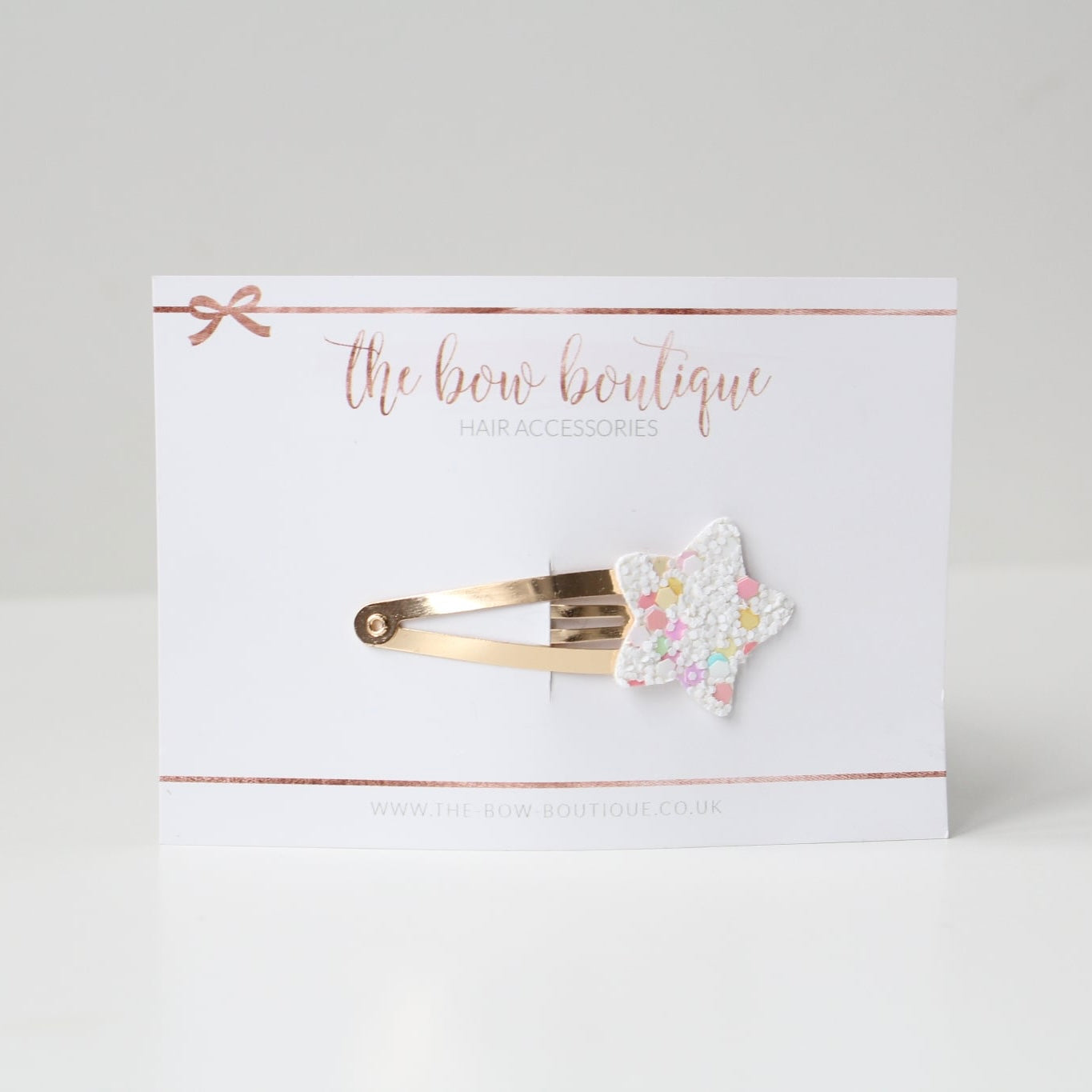 Glitter star snappy clips | 21 colours