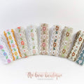 Set of 9 embroidered clips | 2 sizes