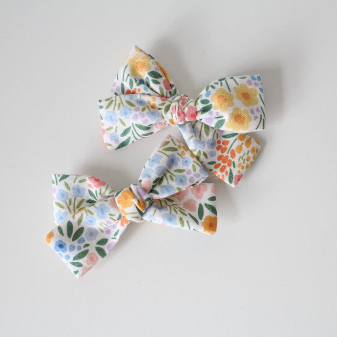 Floral timeless bow