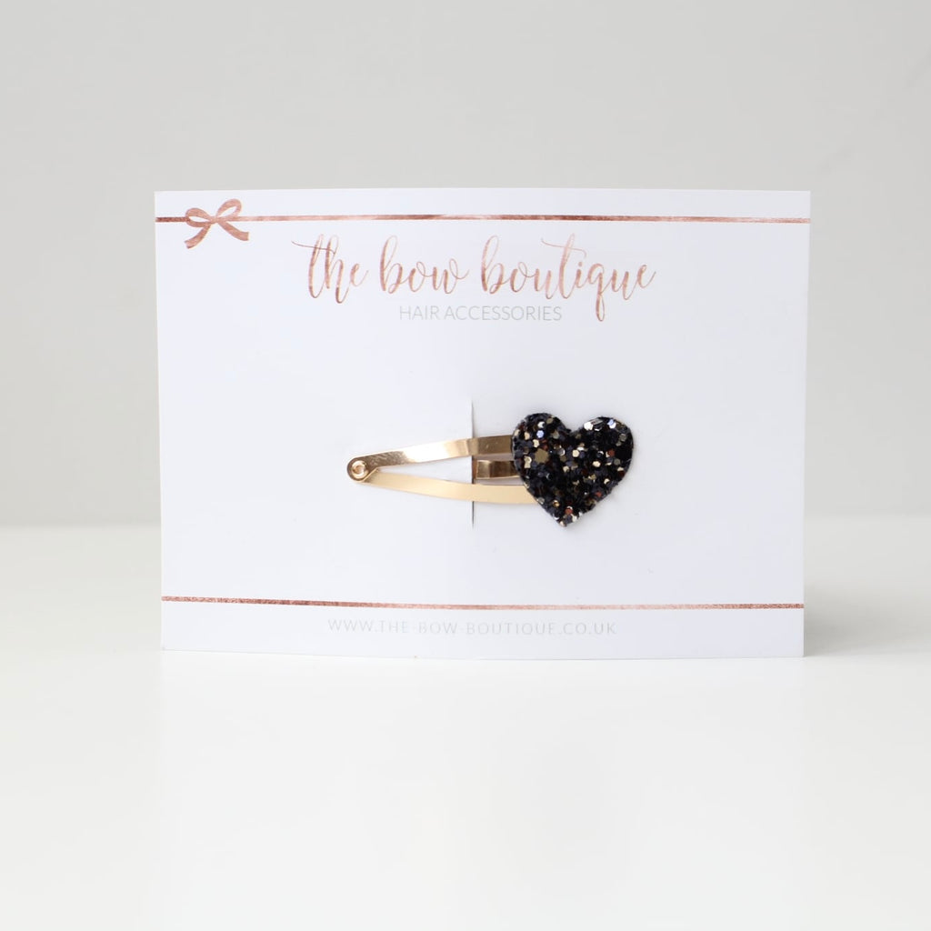 My first glitter heart snappy clip | 20 Colours