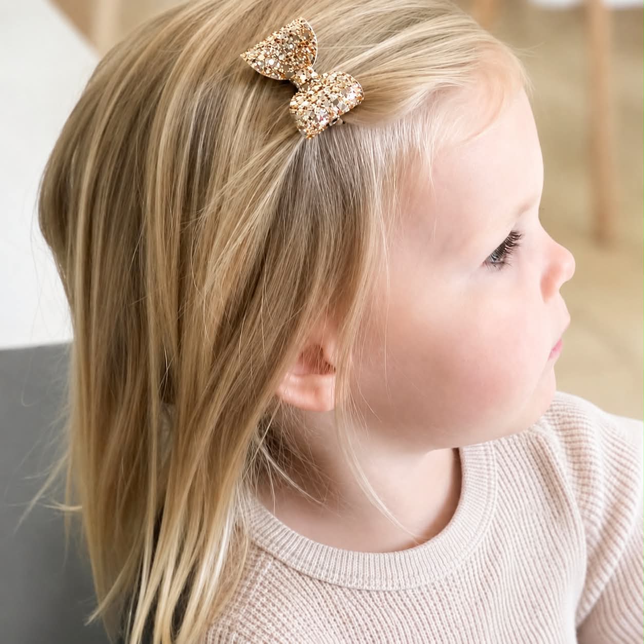 Mini glitter bows | 22 Colours | Clip or bobble