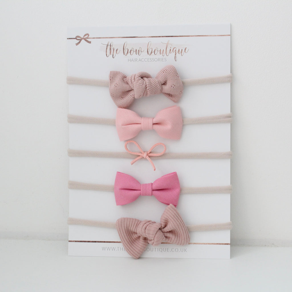 The pink headbands