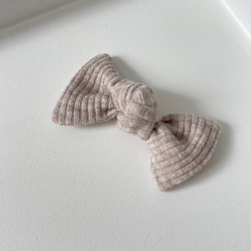 Petite jersey ribbed knot bows | 20 Colours | Clip, headband or bobble