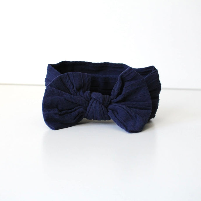 Navy cable headwrap