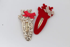 Christmas reindeer snappy clip