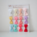 Summer set of 12 pinch bows |Standard size | Clips or bobbles.