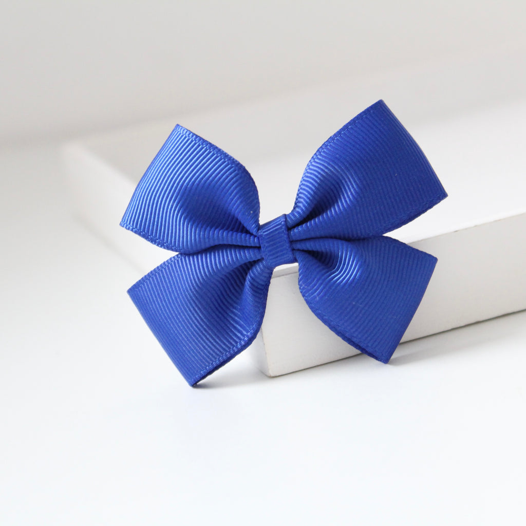 Double pinch ribbon bows | 32 colours | Clip or bobble