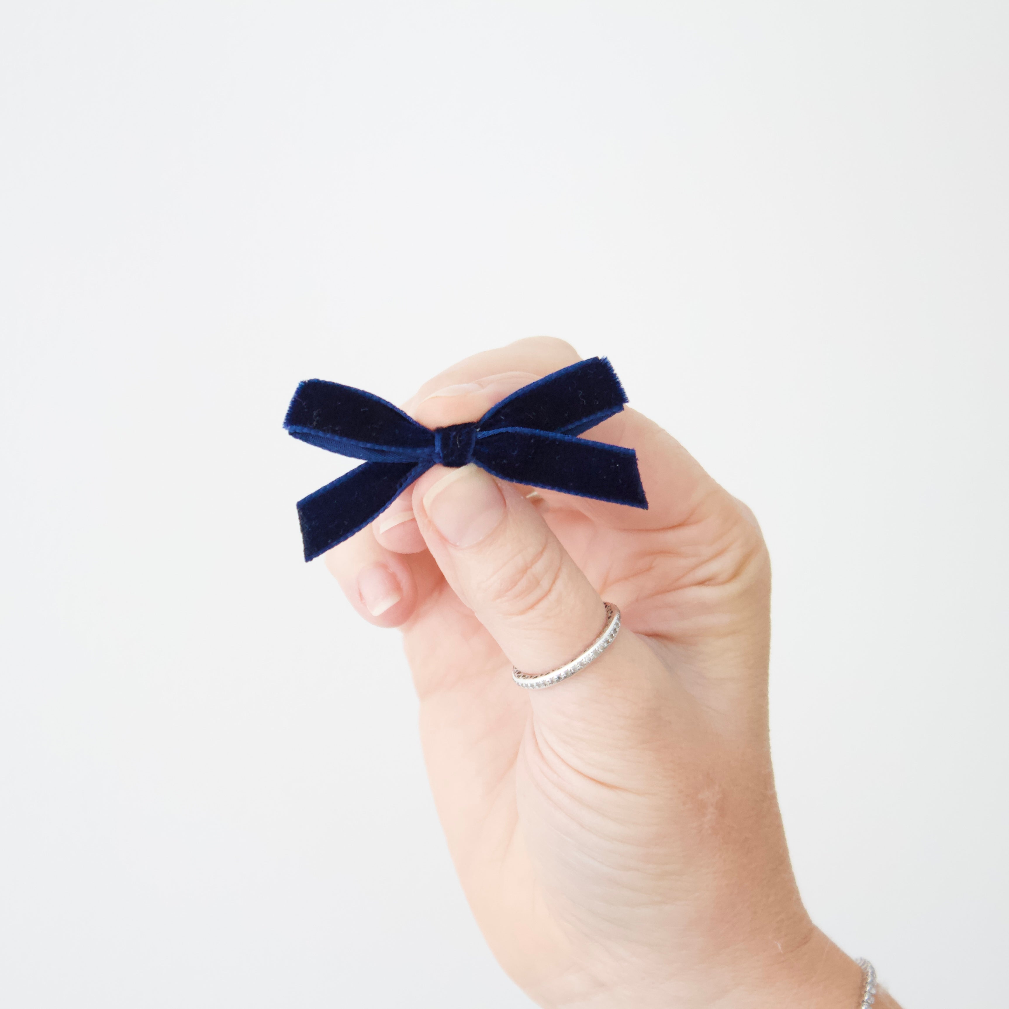 Mini velvet bows | 16 Colours | Clip or headband
