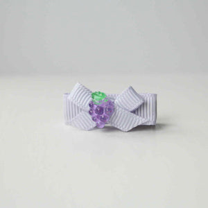 My first fruit ribbon clips