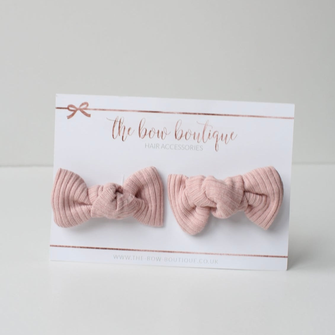 My first pigtail clip set | Nude pink petite knot