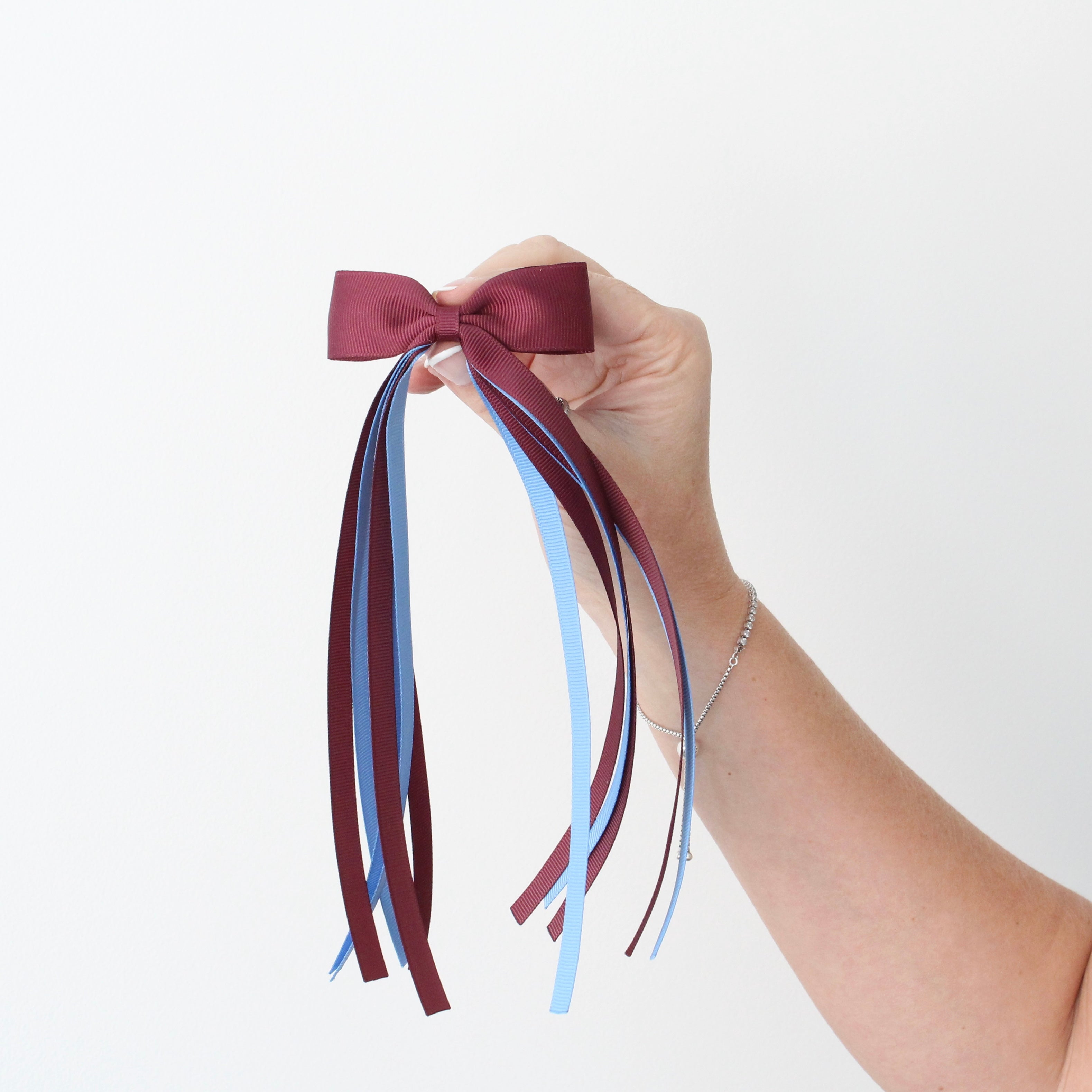 Design your own - tail pinch ribbon bow | 2 sizes | Clip or bobble