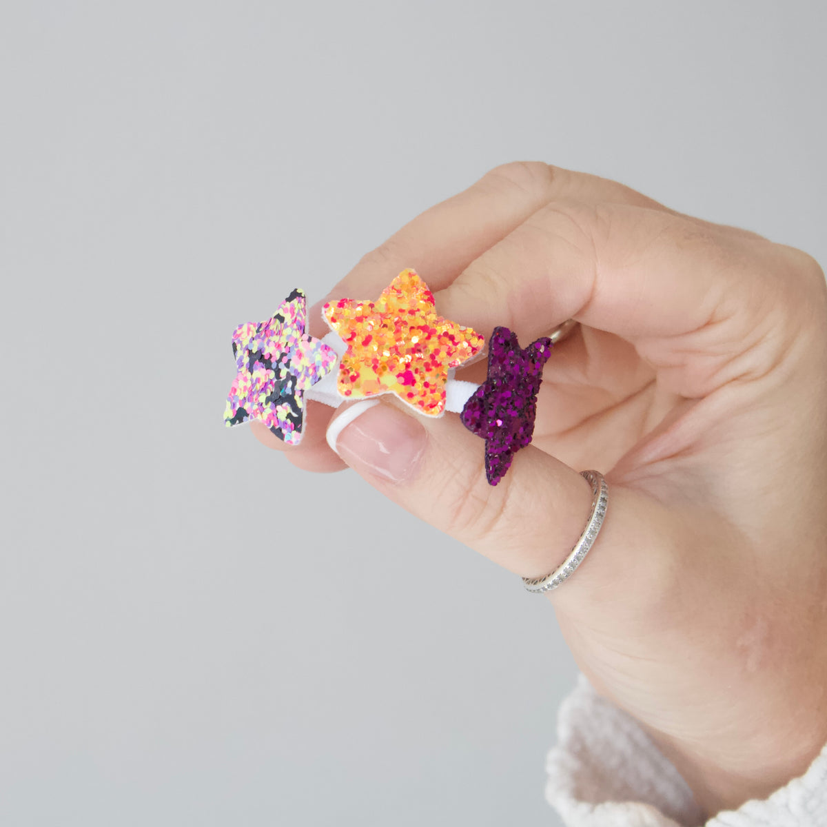My first halloween glitter stars