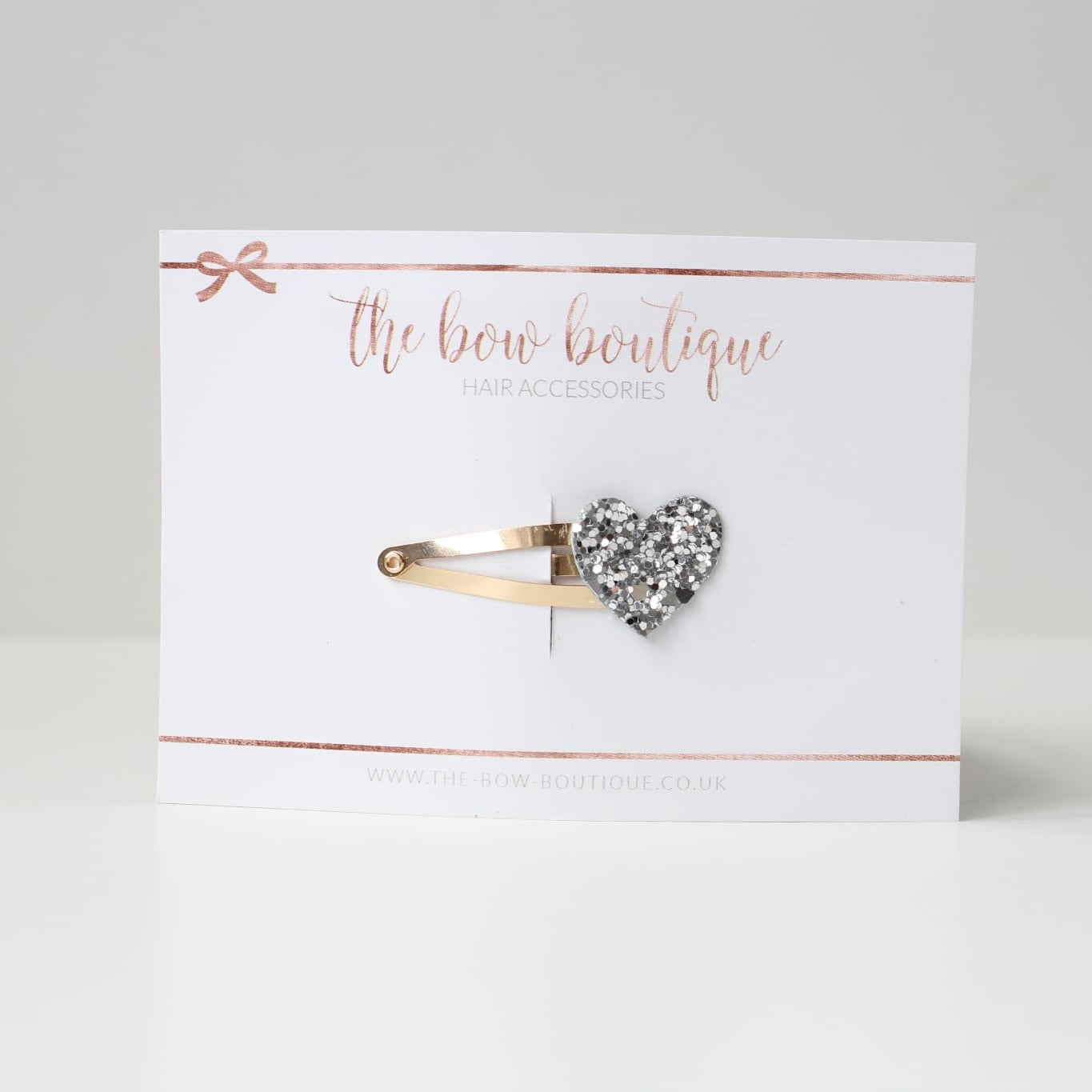 My first glitter heart snappy clip | 20 Colours