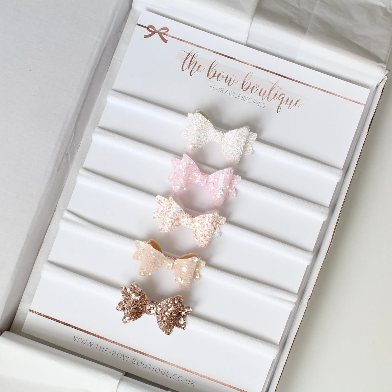 Mini baby glitter headband set
