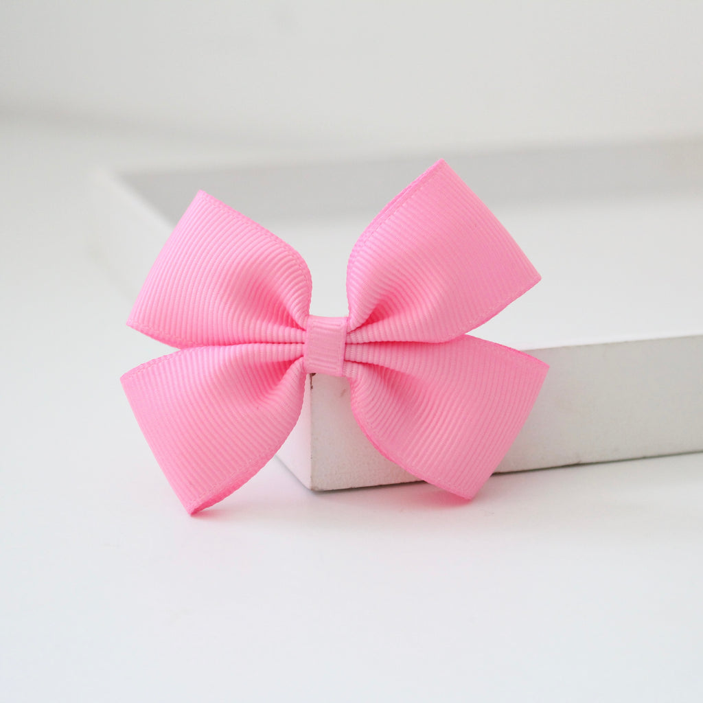 Double pinch ribbon bows | 32 colours | Clip or bobble