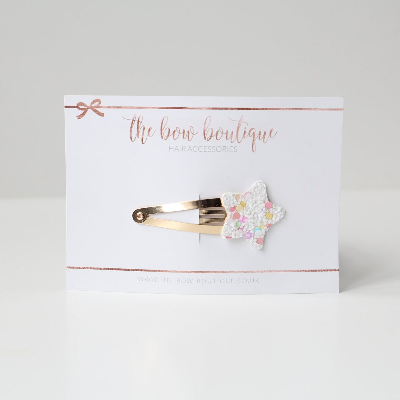 Glitter star snappy clips | 21 colours
