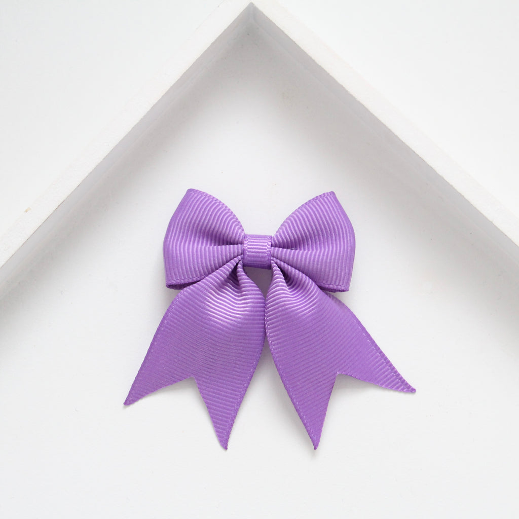 Personalised short tail pinch ribbon | 34 colours | Clip or bobble
