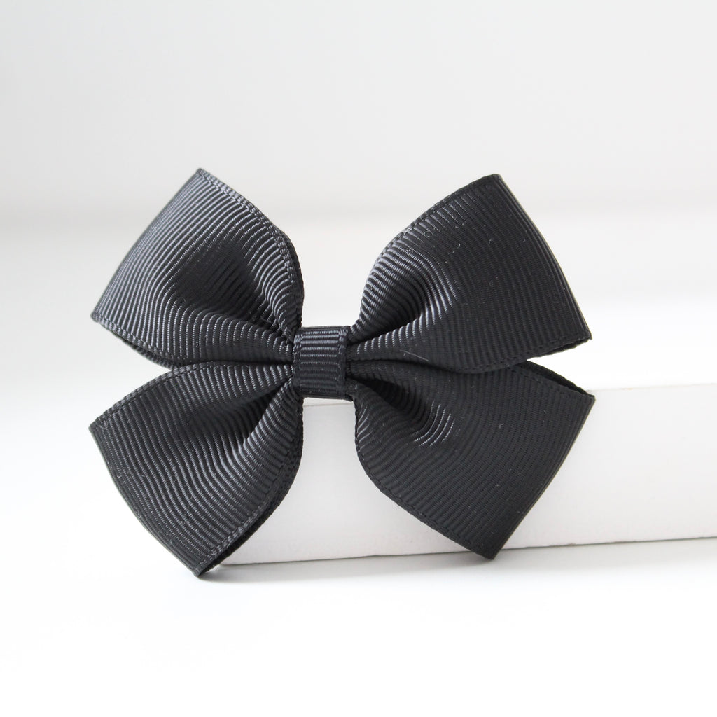 Double pinch ribbon bows | 32 colours | Clip or bobble