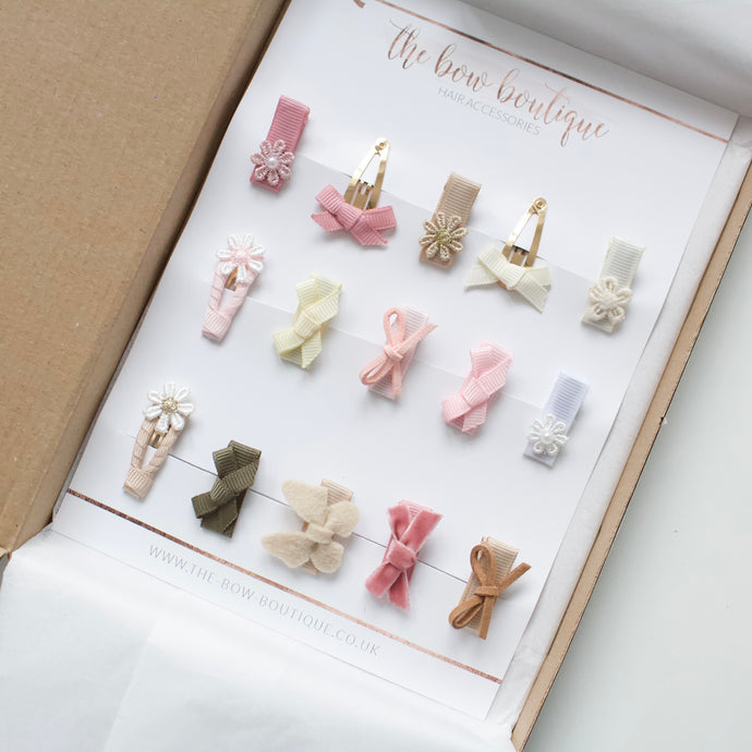 My first petite baby fringe clips set of 15