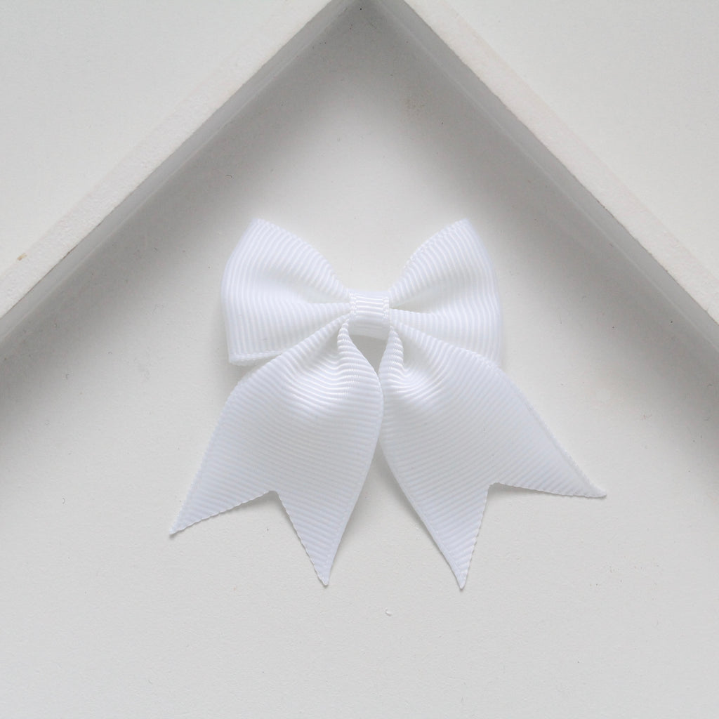 Personalised short tail pinch ribbon | 34 colours | Clip or bobble