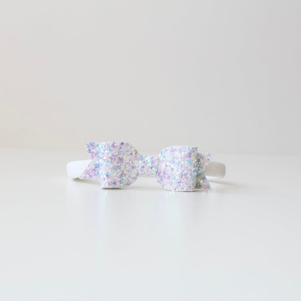 Small glitter bows | 22 Colours | Clip or headband
