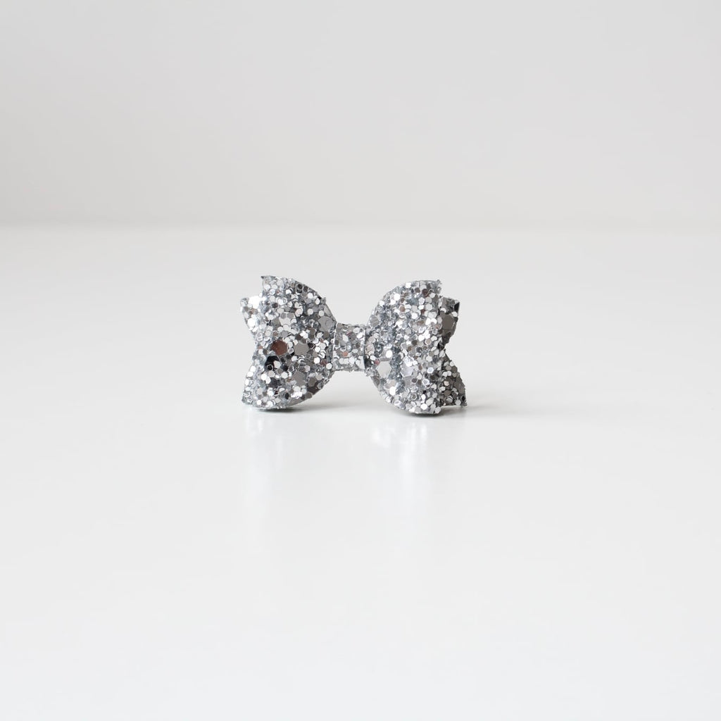 Petite deluxe glitter bows | 22 Colours | Clip, headband or bobble