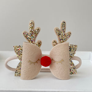Christmas reindeer bows