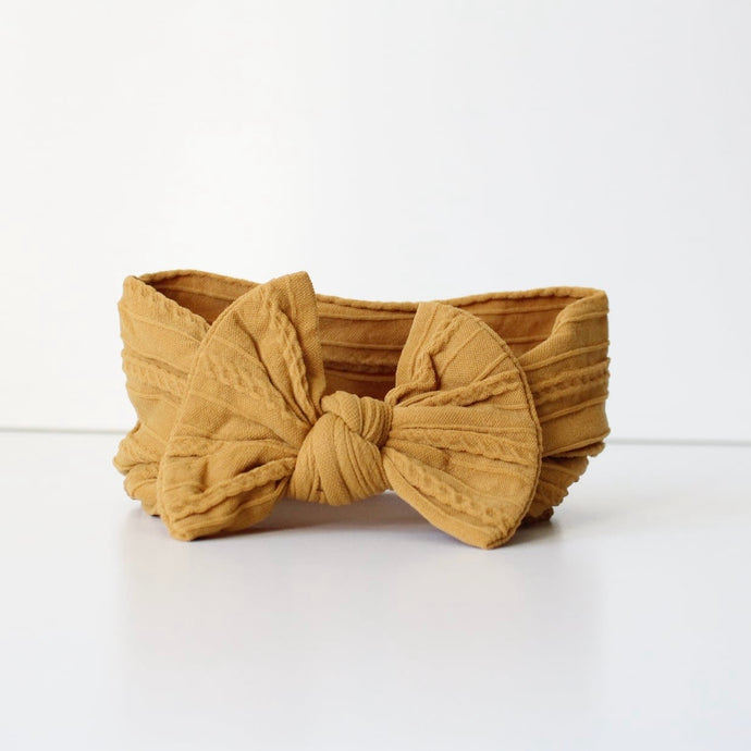 Orchre cable headwrap