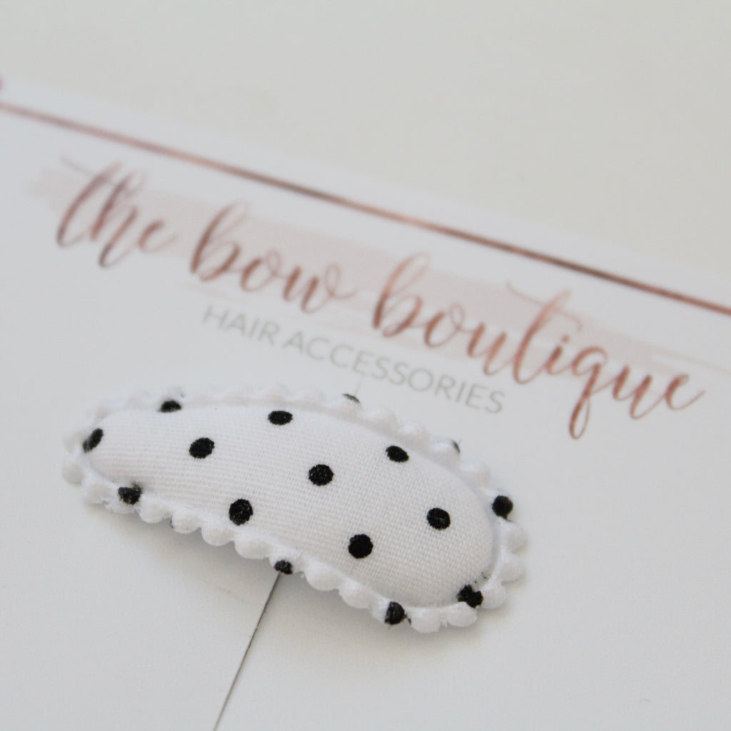 My first embroidered snappy clips