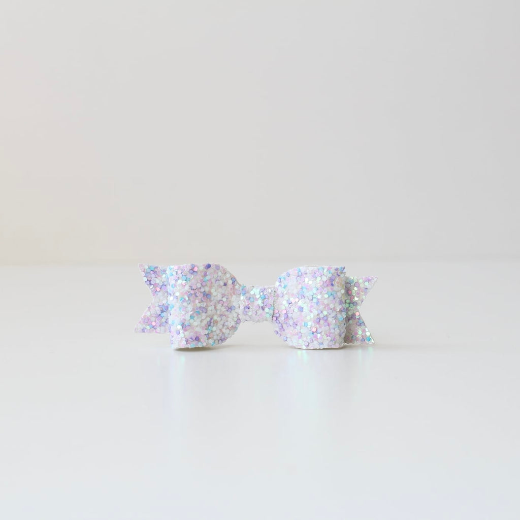 Small glitter bows | 22 Colours | Clip or headband