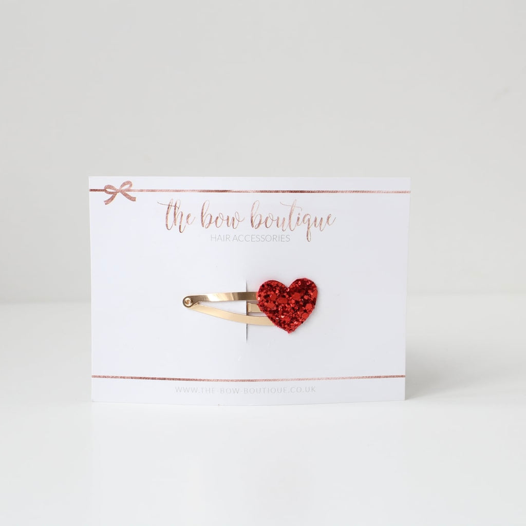 My first glitter heart snappy clip | 20 Colours