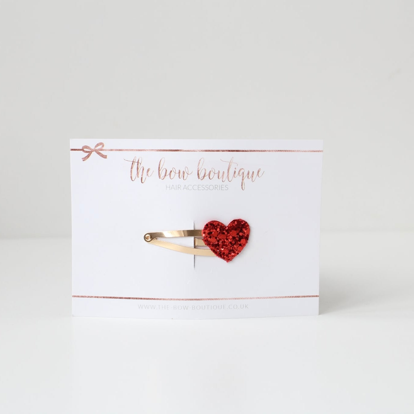My first glitter heart snappy clip | 20 Colours