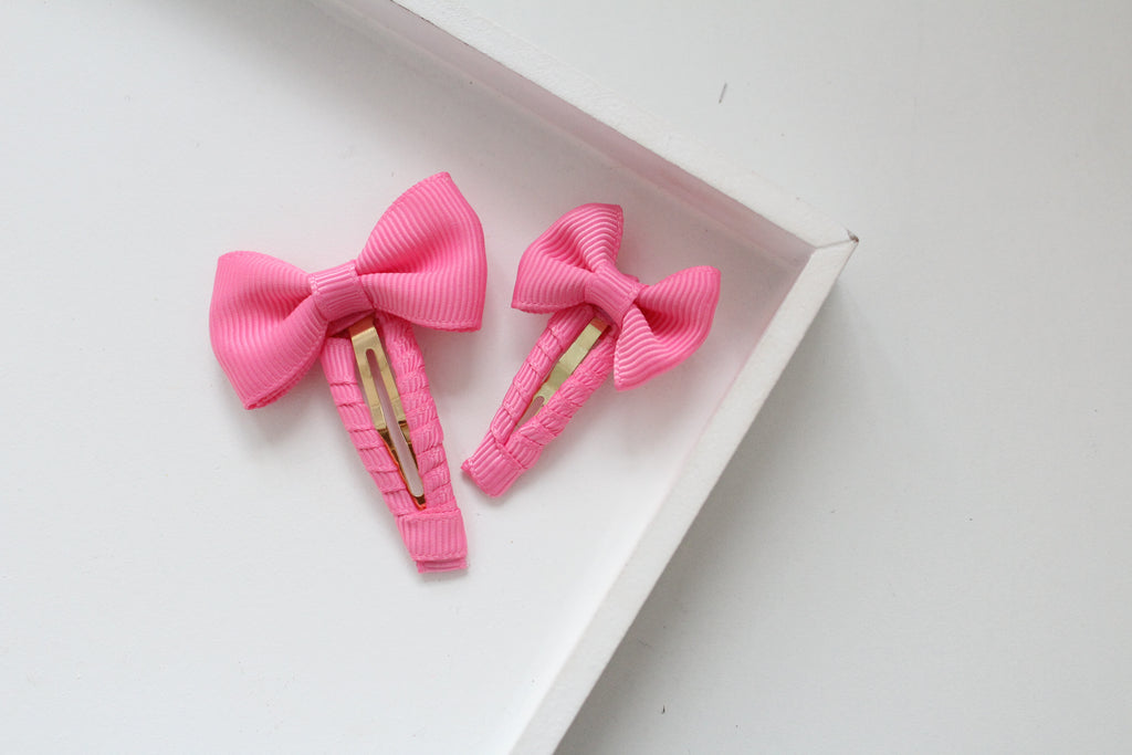 Pinch bow snappy clips | 32 Colours | 2 Sizes