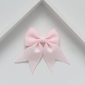 Personalised short tail pinch ribbon clip & bobbles 33 colours