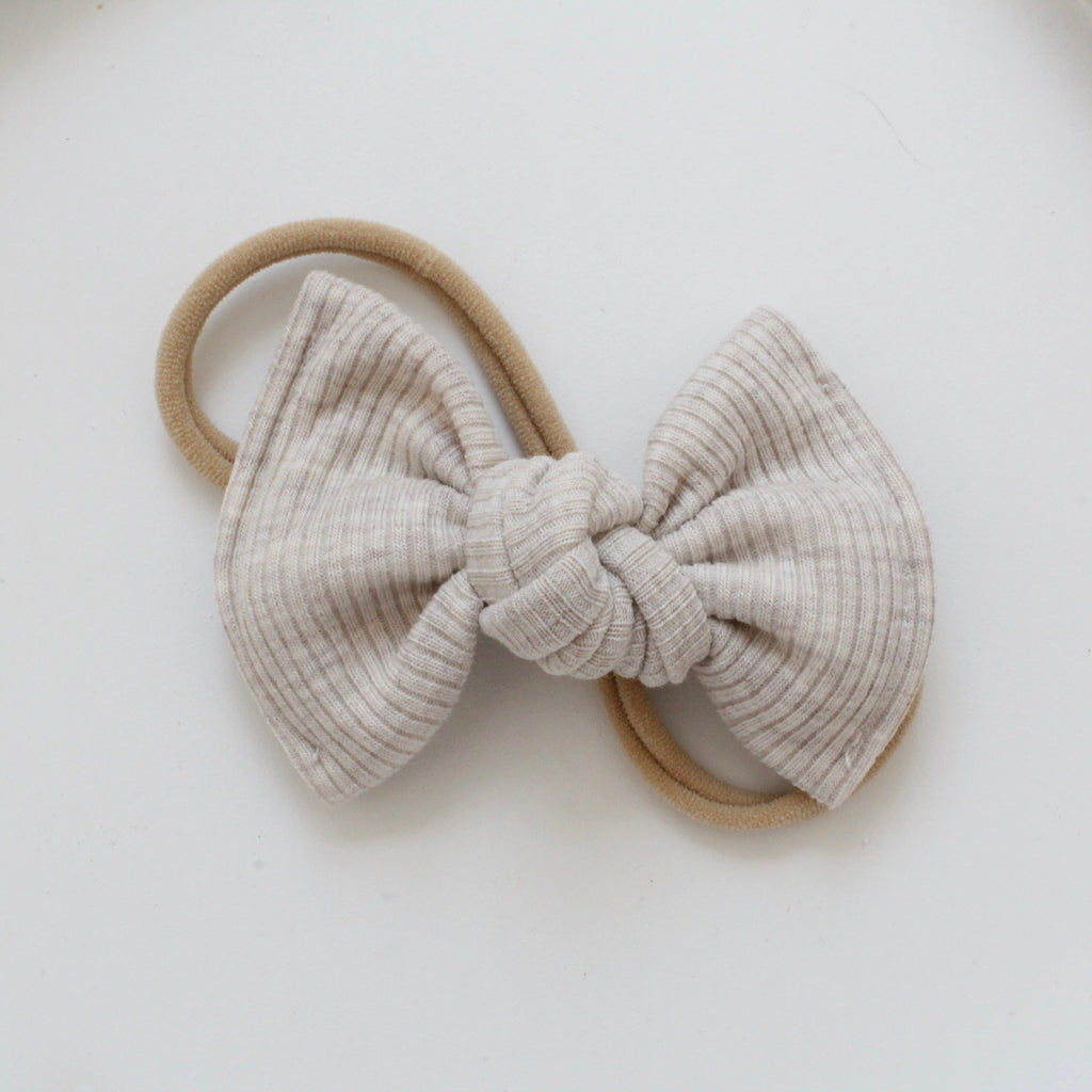 Large jersey ribbed knot bows | 20 Colours
