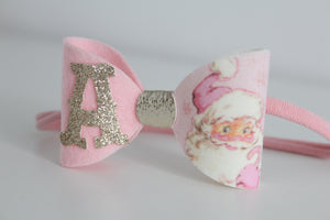 Pink Santa claus bows
