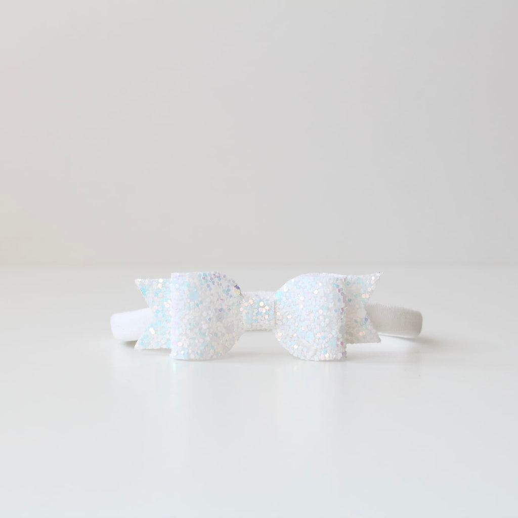 Small glitter bows | 22 Colours | Clip or headband