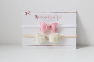 Pink & cream gift set