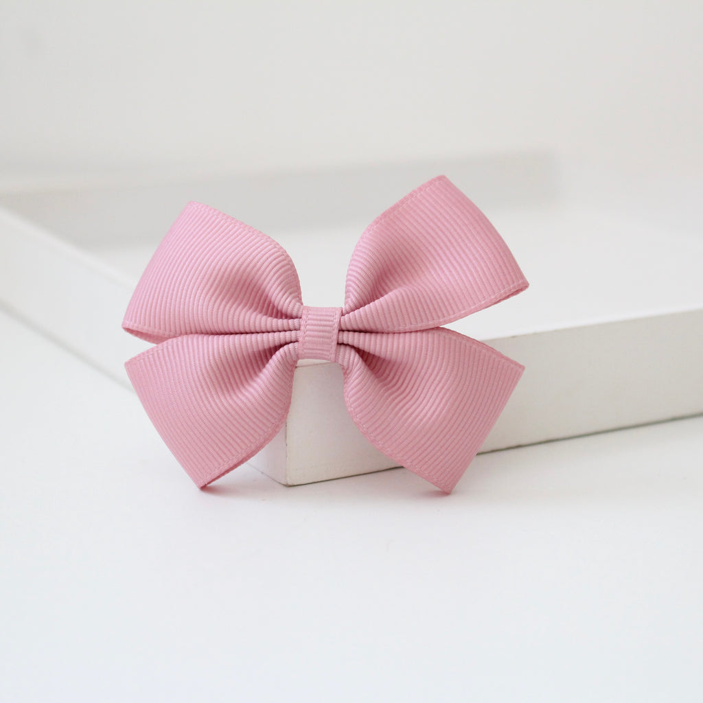 Double pinch ribbon bows | 32 colours | Clip or bobble