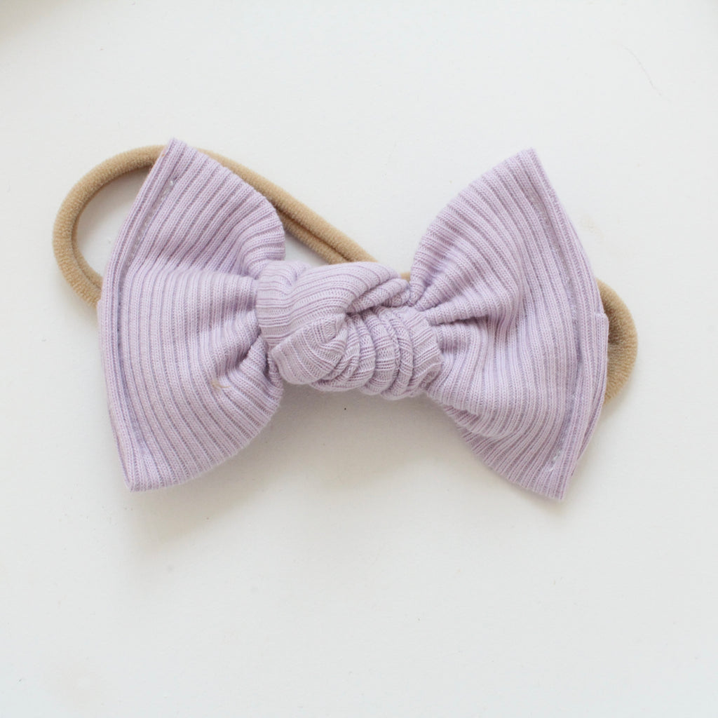 Large jersey ribbed knot bows | 20 Colours