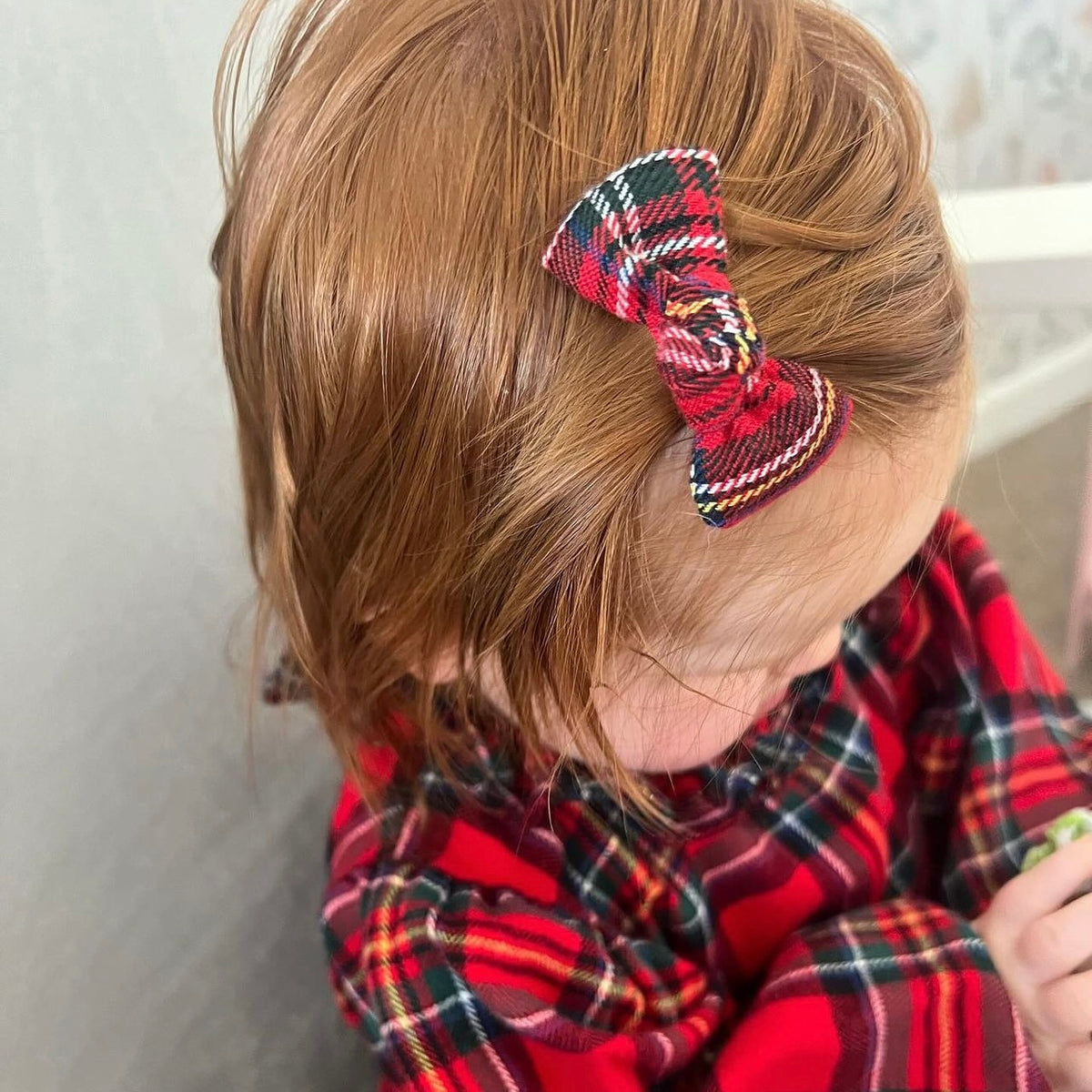 Tartan bow | Clip, headband or bobble