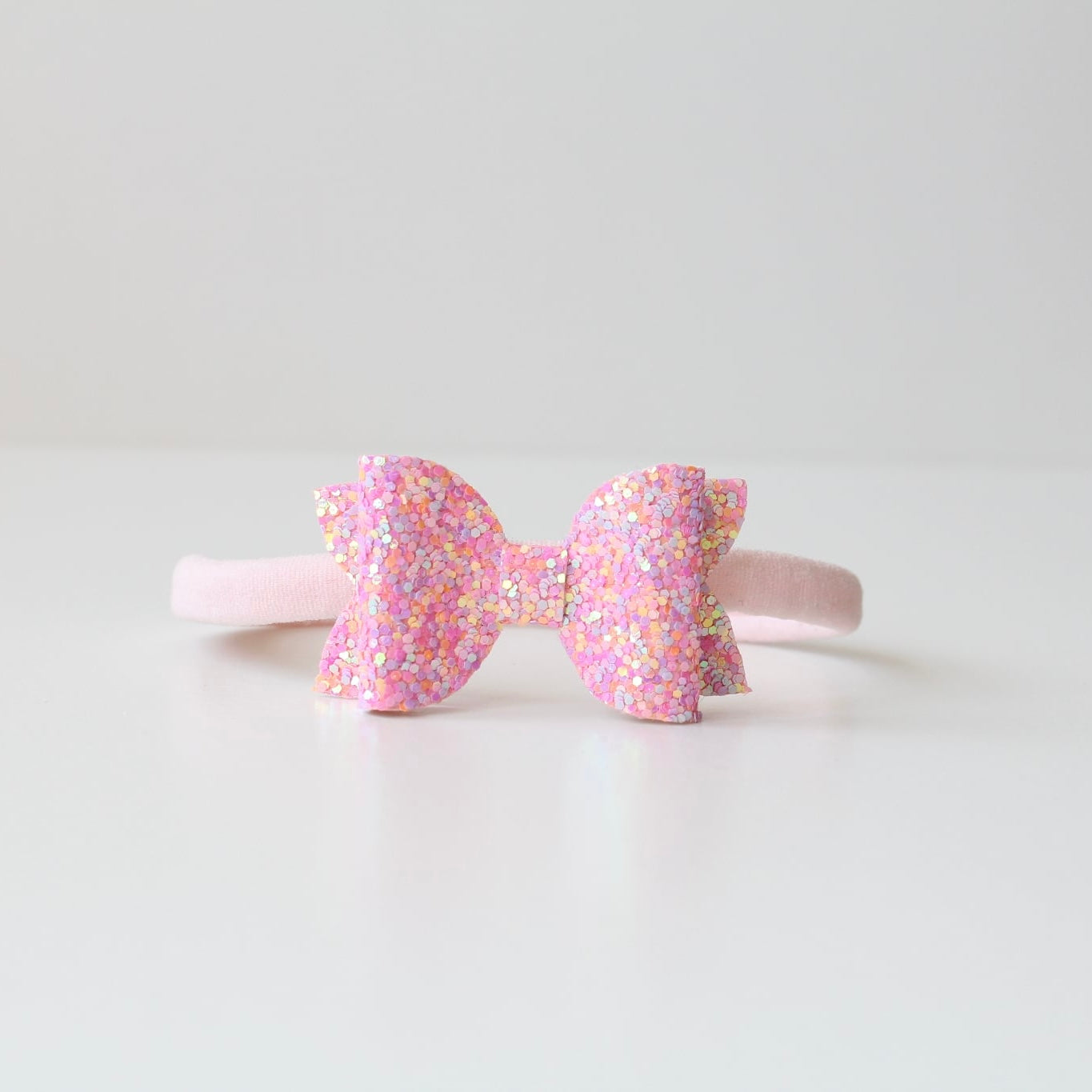 Mini deluxe glitter bows | 22 Colours | Clip, headband or bobble