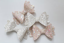 Load image into Gallery viewer, Medium baby glitter bows (25 Colours)