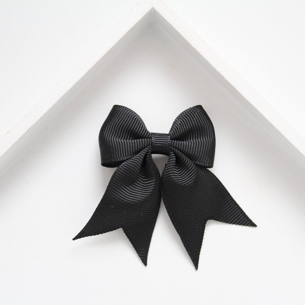Personalised short tail pinch ribbon | 34 colours | Clip or bobble